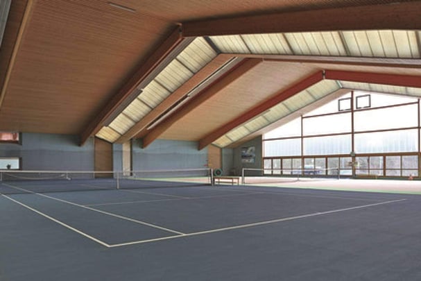 indoor tennis court