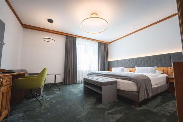 Family room with sofa bed