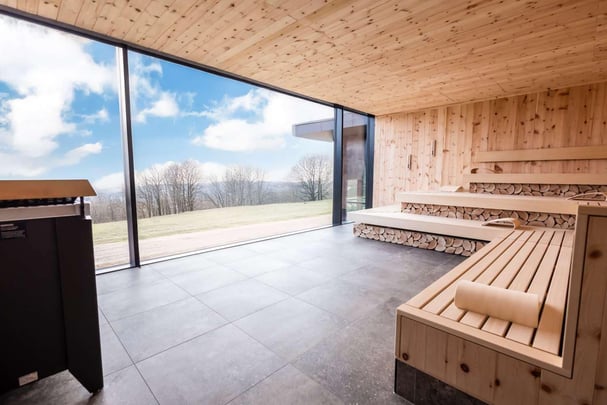 Finish panorama sauna 90°