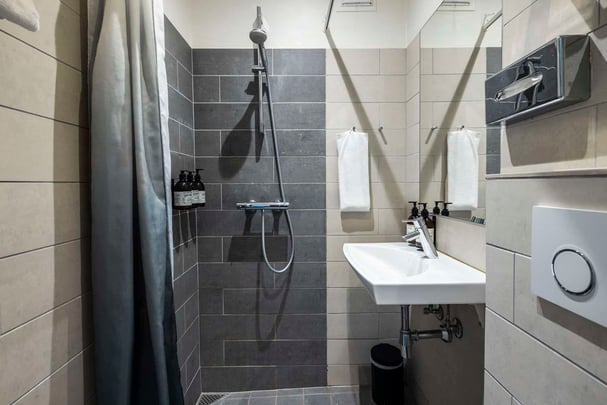 Fjordgaarden RAIS standard Standard dobbeltseng, bathroom