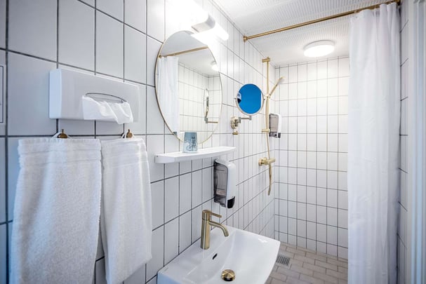 Single room bath Kompas Hotel Aalborg