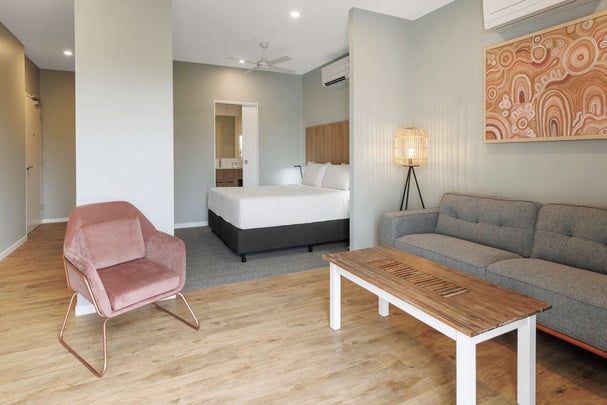 Deluxe apartment living area