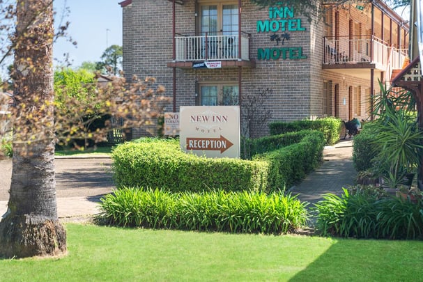Lobby reception sign