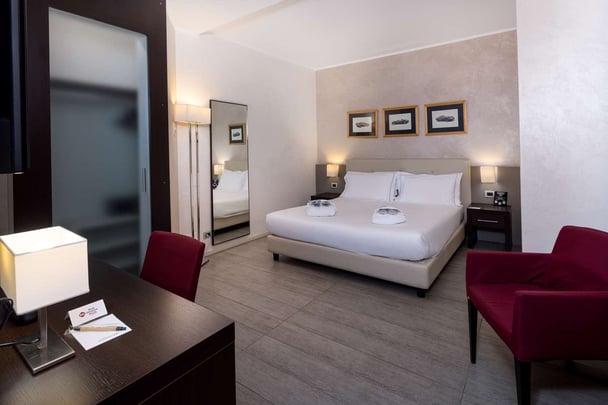 suite main building bedroom.