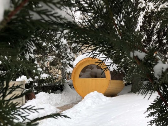 Barrel sauna