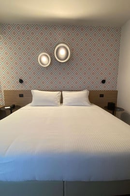 Two Bedroom Guest Room with One King Size Bed in One of the Rooms