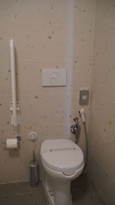 Bathroom in the Guest Room with One Queen Bed and a Twin Bed