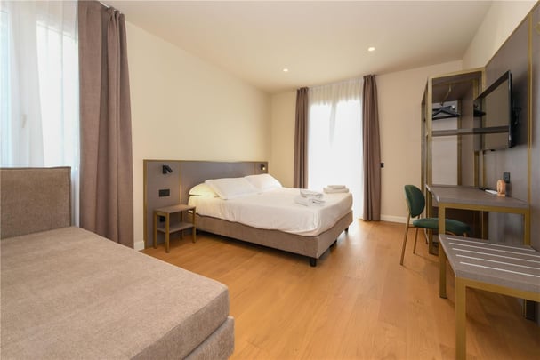 Family room with sofa bed