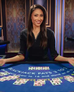 Live - Blackjack 62 - Azure