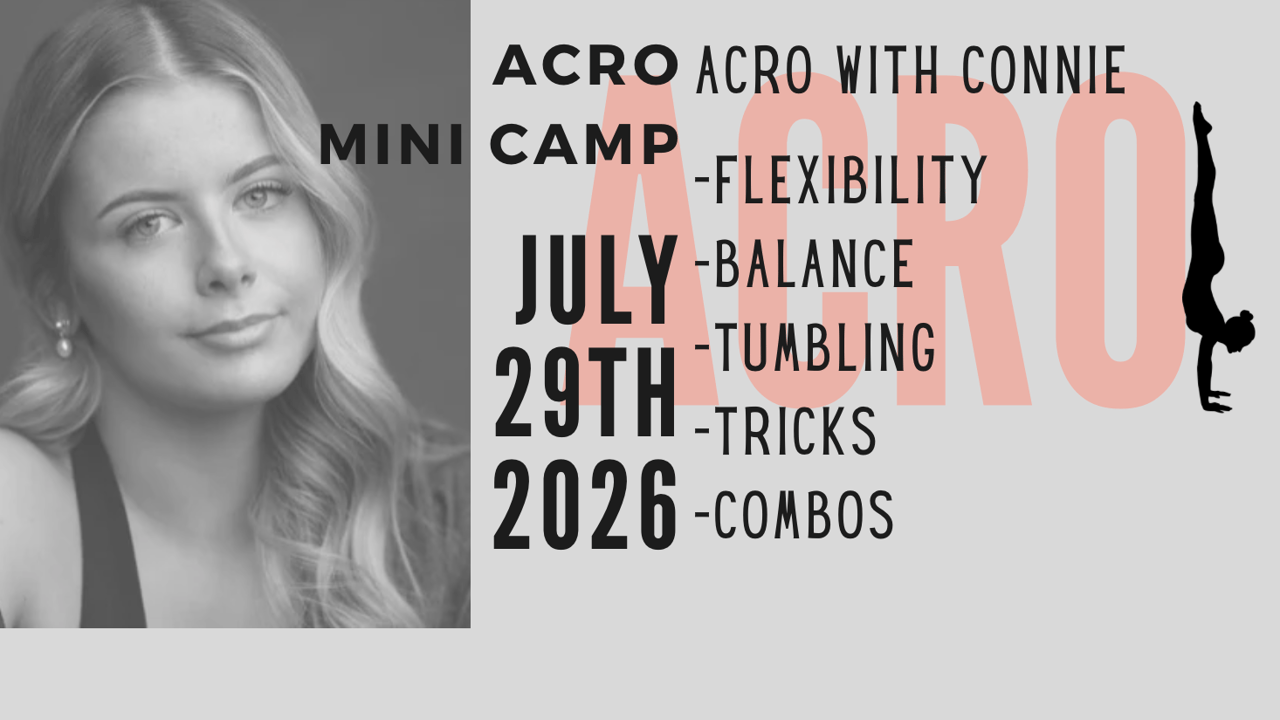 Acro Mini Dance Camp with Connie