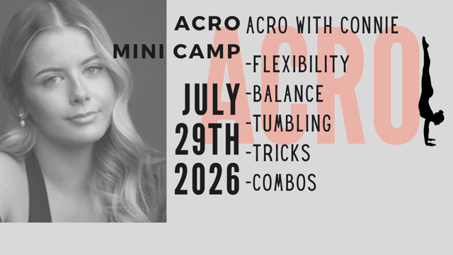 Acro Mini Dance Camp with Connie - Footworks Dance