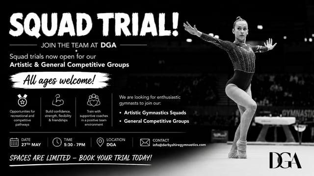 Squad Trials - Derbyshire Gymnastics Academy