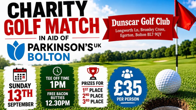 Charity Golf Match in aid of Parkinson's UK Bolton - Parkinson's UK