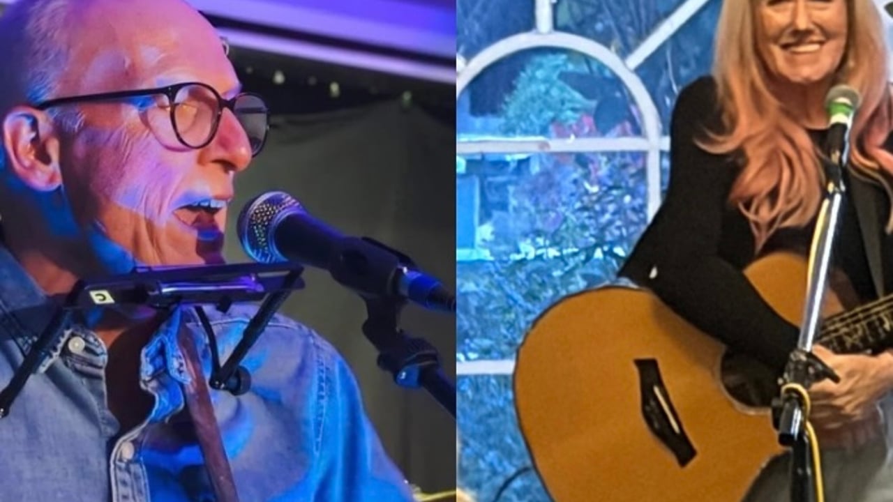 Paul Mills and Vikki Clayton in concert