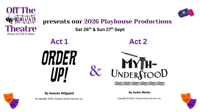 Order Up! & Myth-Understood - Presented by Off the Rails Theatre Playhouse Juniors & Seniors - Off The Rails Theatre