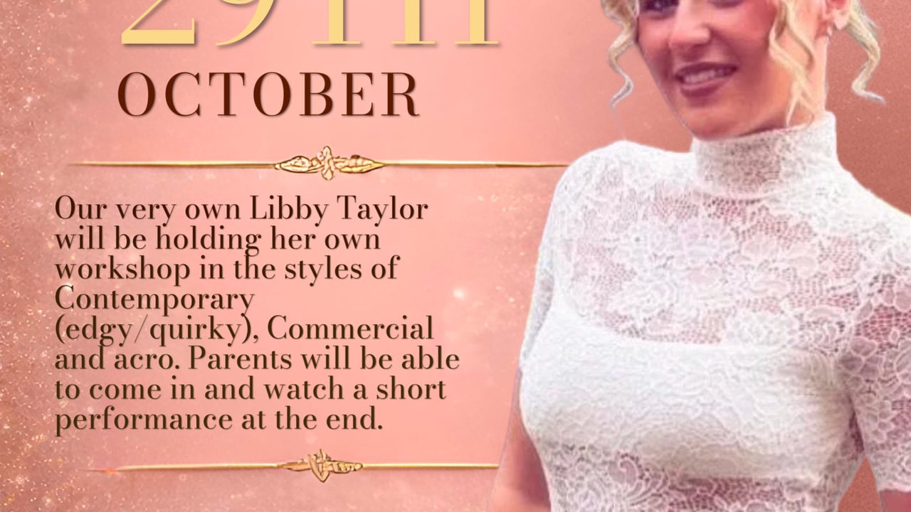 Workshop- Libby Taylor 29th October 