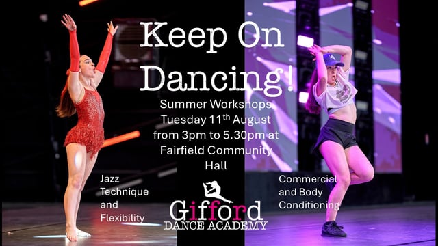 'Keep On Dancing' - Gifford Summer Workshops - Gifford Dance Academy
