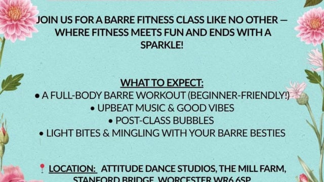 Barre & Bubbles - Attitude Dance Studios