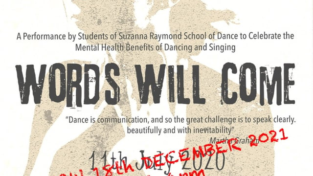 Words Will Come - Suzanna Raymond School of Dance