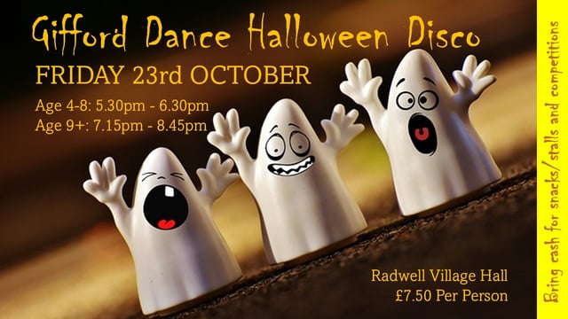 Gifford Dance Halloween Disco 2026 - Gifford Dance Academy