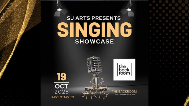 SJ Arts Singing Showcase - October 2025 - Humber Theatre Tech C.I.C.
