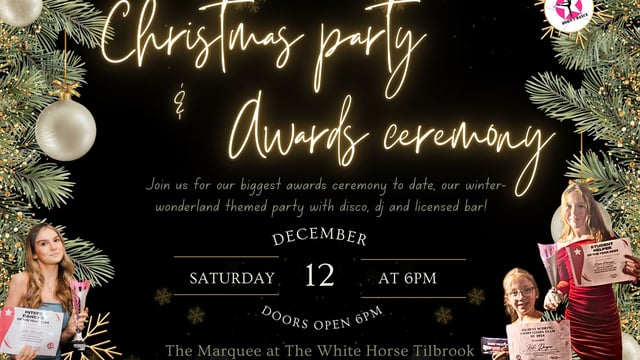 Born 2 Dance Northamptonshire - B2D Christmas party &amp; Awards ceremony