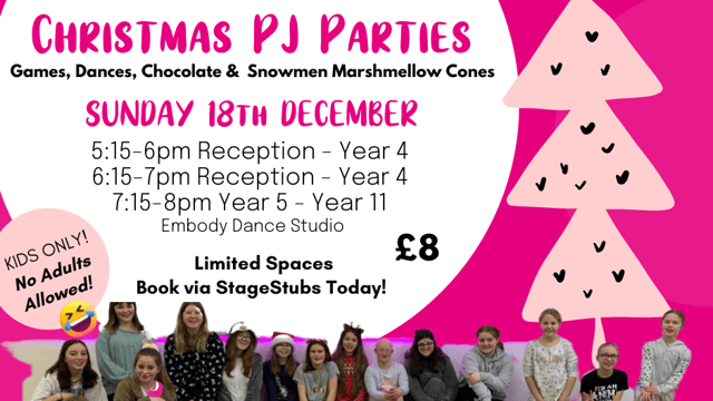 Embody Dance PJ Parties - Embody Dance