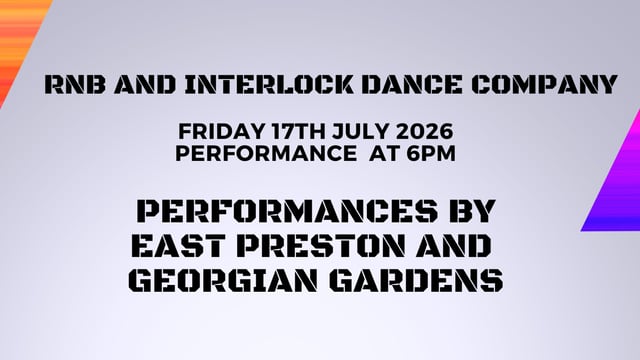 RnB and Interlock Dance Company - East Preston and Georgian Gardens  - Interlock dance company