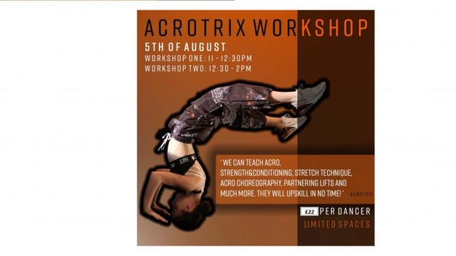 Acrotrix Workshop - 5th August 2022 - Gifford Dance Academy