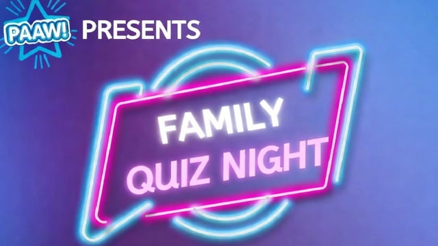 PAAW - Family Quiz Night 2026 - Performing Arts Academy Wales