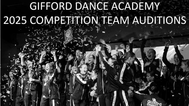 Competition Team Auditions 2025: 11th February - Gifford Dance Academy