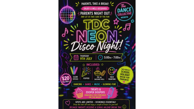 TDC NEON DISCO! - The Dance Collective Moruya