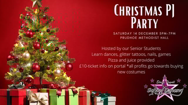 Christmas PJ Party Fundraiser - Elaine Pygall School of Dancing