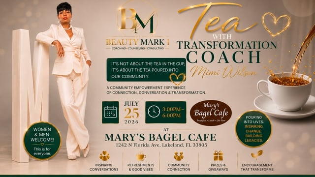 Tea with Transformation Coach Tramisha Mimi Wilson - Beauty Mark LLC