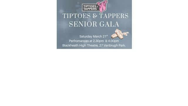 Tiptoes & Tappers Senior Gala - Tiptoes & Tappers
