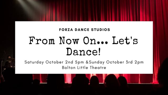 From Now On... Let's Dance!  - Forza Dance Studios