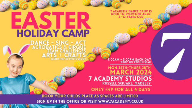 7 Academy of Performing Arts Easter Camp 2024  - 7 Academy of Performing Arts