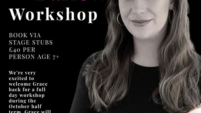 Grace Barlow- Full day Workshop 30th October  - The KAS Academy