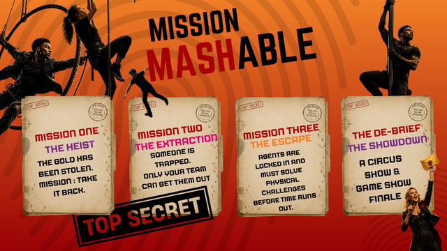 Mission Mashable : The Heist | The Extraction | The Escape | The Showdown - CircusMASH
