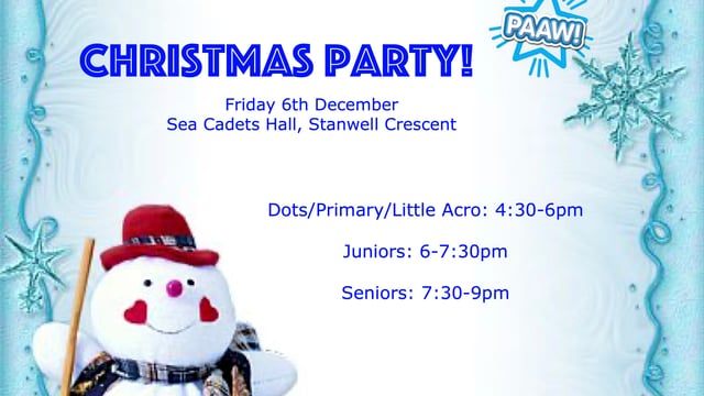 PAAW Christmas Party 2024 - Performing Arts Academy Wales