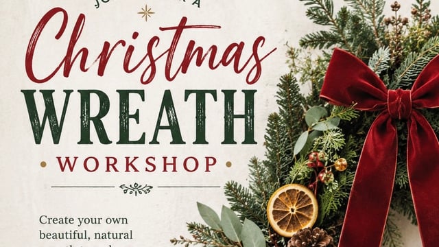 TheFlowerCompanyCo - Christmas Wreath Workshop