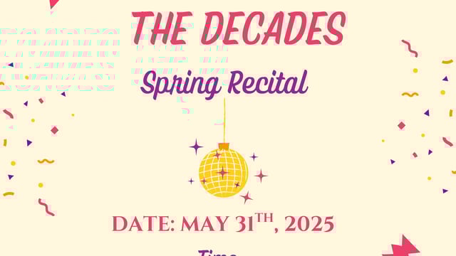 Elevate Dance Academy MINI Recital: Dancing Through the Decades - Elevate Arts Academy