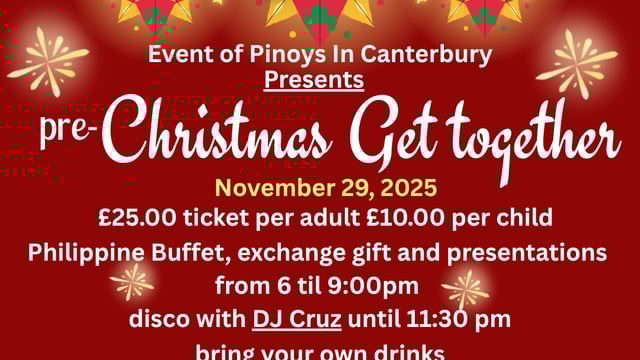 EPIC -pre-Christmas Get Together - EPIC Events of Pinoys In Canterbury