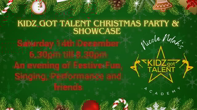 Kidz Got Talent Christmas Showcase 2024 - 18 management limited