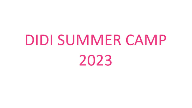 GDA DIDIS SUMMER CAMP 2023: 8th-10th August 2023 (Ages 3.5 - 6) - Gifford Dance Academy