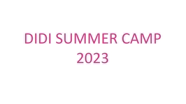GDA DIDIS SUMMER CAMP 2023: 8th-10th August 2023 (Ages 3.5 - 6) - Gifford Dance Academy