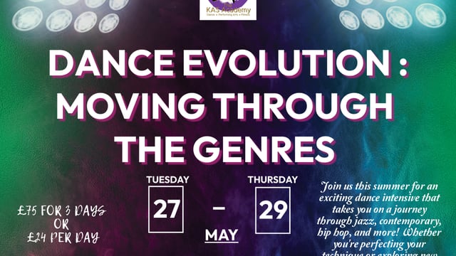 May Half Term Dance Intensive: Dance Evolution - The KAS Academy