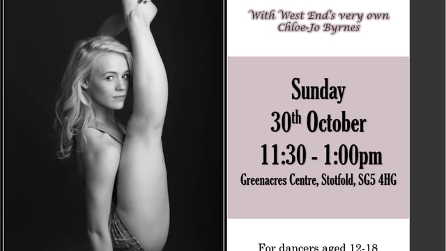 Chloe-Jo Byrnes Technique Workshop: Ages 12-18 - Gifford Dance Academy