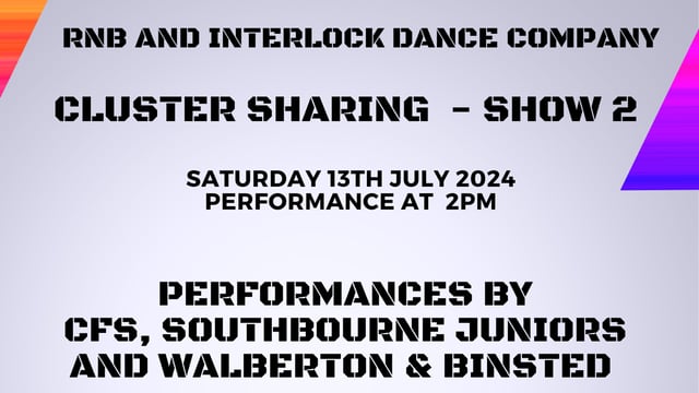 RnB and Interlock Dance Company - CLUSTER SHOW TWO - Interlock dance company