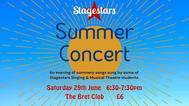 Stagestars Summer Singing Concert - Stagestars Performing Arts